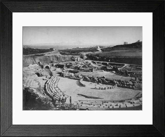 Framed Print : Carthage. The Amphitheatre, c1913. Artist: Charles JS Makin