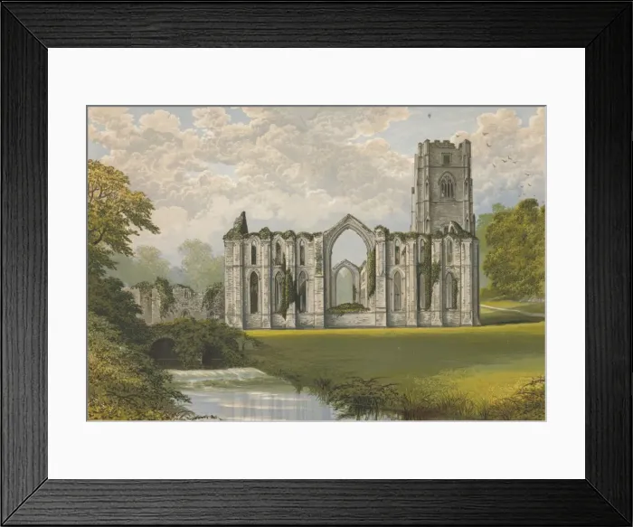Framed Print : Fountains Abbey, 1882, (1897). Artist: Alexander Francis Lydon Framed Print : Fountains Abbey, 1882, (1897). Artist: Alexander Francis Lydon