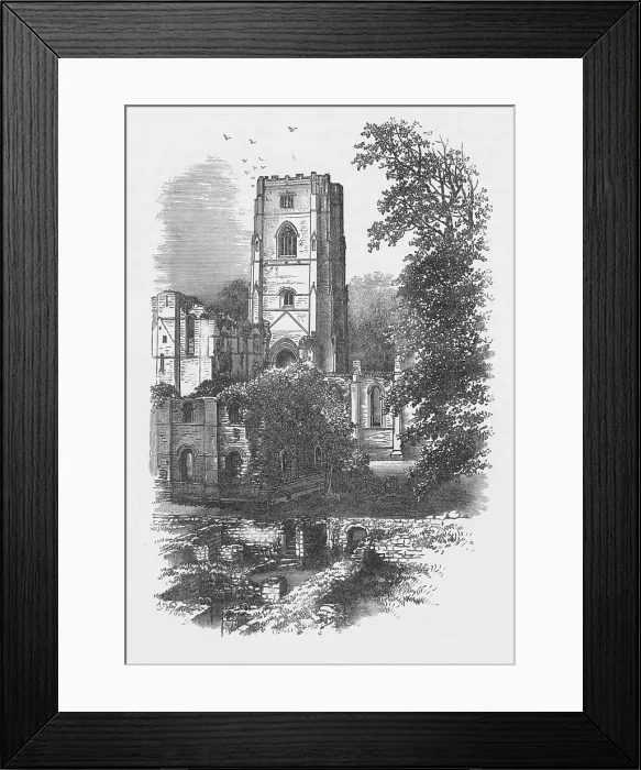 Framed Print : The Tower, Fountains Abbey, c1880, (1897). Artist: Alexander Francis Lydon Framed Print : The Tower, Fountains Abbey, c1880, (1897). Artist: Alexander Francis Lydon