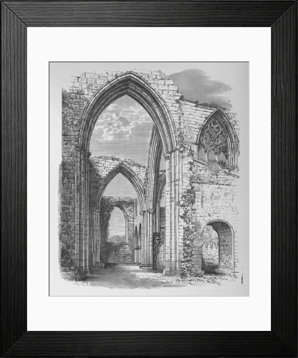 Framed Print : Arches of Transept, Bolton Priory, c1880, (1897). Artist: Alexander Francis Lydon Framed Print : Arches of Transept, Bolton Priory, c1880, (1897). Artist: Alexander Francis Lydon