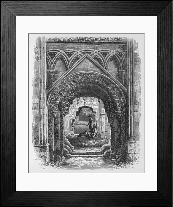 Framed Print : Doorway in St Josephs Chapel, Glastonbury Abbey, c1880, (1897). Artist: Alexander Francis Lydon Framed Print : Doorway in St Josephs Chapel, Glastonbury Abbey, c1880, (1897). Artist: Alexander Francis Lydon