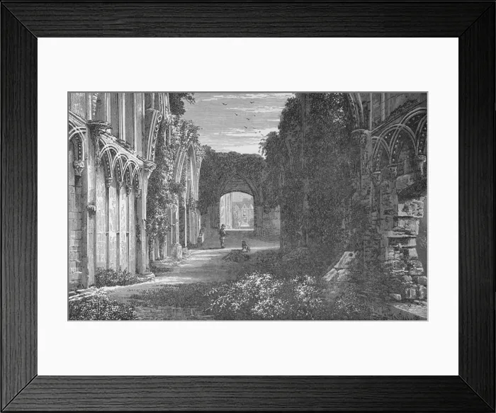 Framed Print : St. Josephs Chapel, Interior, Looking East, Glastonbury Abbey, c1880, (1897). Artist: Alexander Francis Lydon Framed Print : St. Josephs Chapel, Interior, Looking East, Glastonbury Abbey, c1880, (1897). Artist: Alexander Francis Lydon
