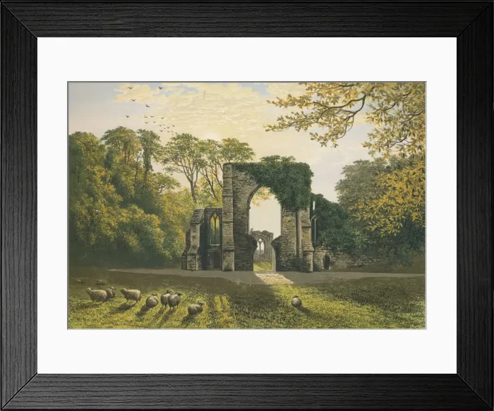 Framed Print : Netley Abbey, c1880, (1897). Artist: Alexander Francis Lydon Framed Print : Netley Abbey, c1880, (1897). Artist: Alexander Francis Lydon