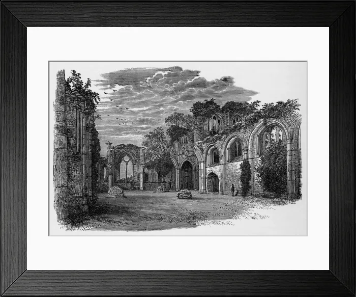 Framed Print : Interior, Looking East, Netley Abbey, c1880, (1897). Artist: Alexander Francis Lydon Framed Print : Interior, Looking East, Netley Abbey, c1880, (1897). Artist: Alexander Francis Lydon