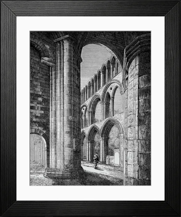 Framed Print : Nave, from South Aisle, Jedburgh Abbey, c1880, (1897). Artist: Alexander Francis Lydon Framed Print : Nave, from South Aisle, Jedburgh Abbey, c1880, (1897). Artist: Alexander Francis Lydon