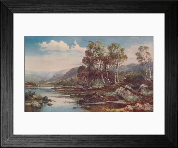 Framed Print : The Valley of the Llugwy, 1883, (c1900). Artist: Benjamin Williams Leader Framed Print : The Valley of the Llugwy, 1883, (c1900). Artist: Benjamin Williams Leader