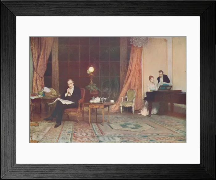 Framed Print : Her Mothers Voice, c1888, (c1900). Artist: William Quiller Orchardson Framed Print : Her Mothers Voice, c1888, (c1900). Artist: William Quiller Orchardson