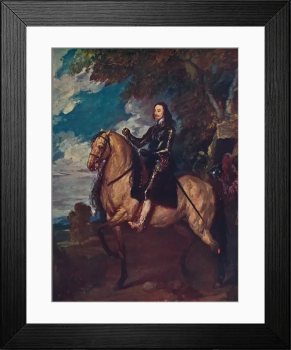 Framed Print : Equestrian Portrait of Charles I, c1637, (c1915). Artist: Anthony van Dyck Framed Print : Equestrian Portrait of Charles I, c1637, (c1915). Artist: Anthony van Dyck