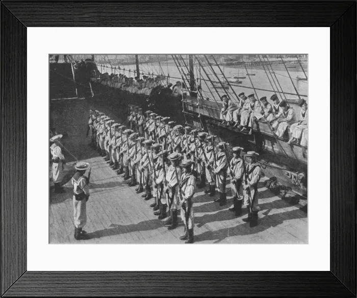 Framed Print : Rifle Drill, c1900, (1910) Framed Print : Rifle Drill, c1900, (1910)