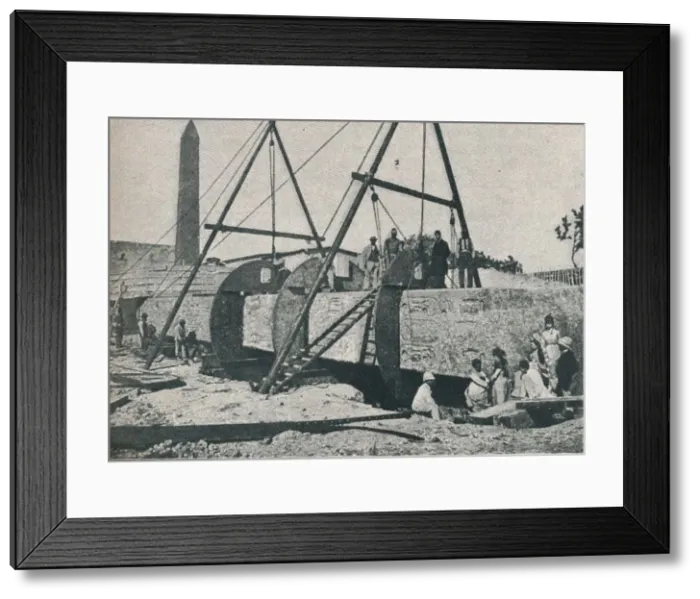 Framed Print : Beginning the Framework, 1877, (1910) Framed Print : Beginning the Framework, 1877, (1910)
