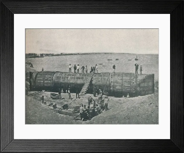 Framed Print : Preparing to Launch, 1877, (1910) Framed Print : Preparing to Launch, 1877, (1910)