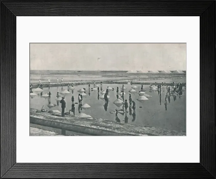 Framed Print : Salt-Making in Rajputana, c1900, (1910). Artist: Henry Lansdell Framed Print : Salt-Making in Rajputana, c1900, (1910). Artist: Henry Lansdell