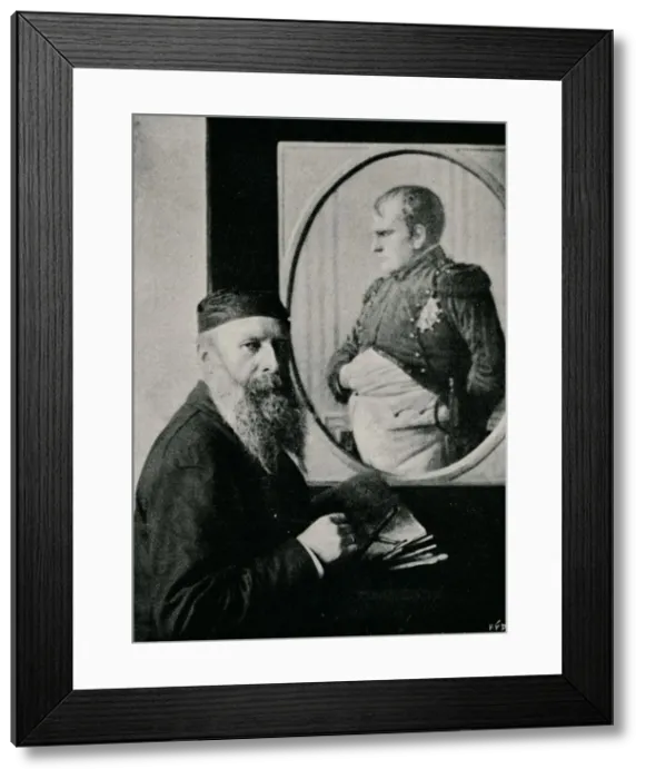 Framed Print : Verestchagin Painting a Picture of Napoleon, c1890, (1910)