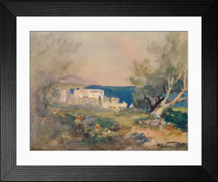 Framed Print : On the Mediterranean Coast, c1880, (1905). Artist: Hercules Brabazon Brabazon Framed Print : On the Mediterranean Coast, c1880, (1905). Artist: Hercules Brabazon Brabazon