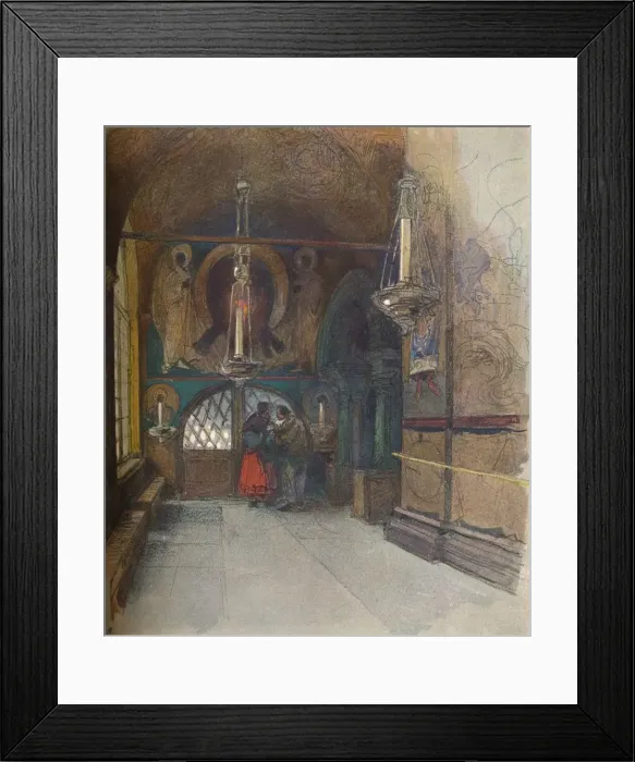 Framed Print : Interior of the Cathedral of the Annunciation, Moscow, c1900, (1905). Artist: Georges Kossiakoff Framed Print : Interior of the Cathedral of the Annunciation, Moscow, c1900, (1905). Artist: Georges Kossiakoff