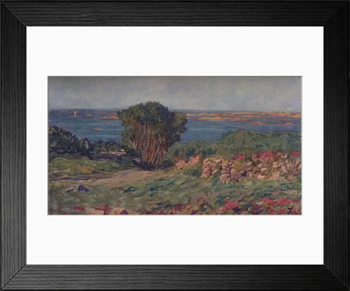 Framed Print : Paysage De Bretegne, c1900, (1905). Artist: Jean Francis Auburtin Framed Print : Paysage De Bretegne, c1900, (1905). Artist: Jean Francis Auburtin