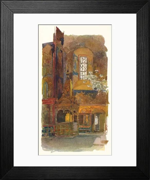 Framed Print : Interior of the Church of St. Nicholas, Yaroslav, c1900, (1905). Artist: Georges Kossiakoff Framed Print : Interior of the Church of St. Nicholas, Yaroslav, c1900, (1905). Artist: Georges Kossiakoff