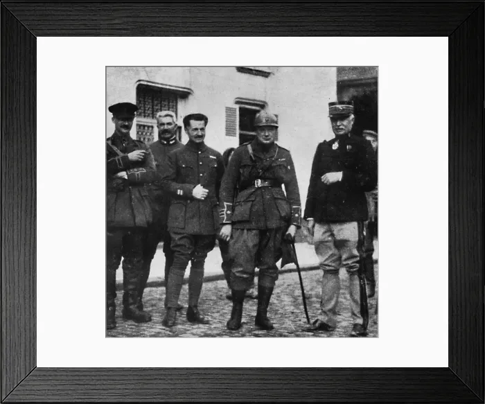 Framed Print : On the front and after experience he commanded 6th Royal Scots Fusiliers, c1916, (1945) Framed Print : On the front and after experience he commanded 6th Royal Scots Fusiliers, c1916, (1945)