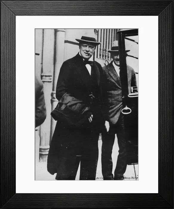 Framed Print : Mr. Churchill went to the Peace Conference in Paris, 1919, (1945) Framed Print : Mr. Churchill went to the Peace Conference in Paris, 1919, (1945)
