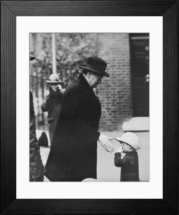 Framed Print : Mr. Churchill attending a Cabinet meeting during the General Strike in 1926, 1926, (1945) Framed Print : Mr. Churchill attending a Cabinet meeting during the General Strike in 1926, 1926, (1945)
