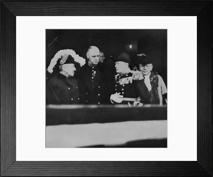 Framed Print : Mr. Churchill at St. Jamess Palace for a meeting of Privy Councillors, 1936, (1945) Framed Print : Mr. Churchill at St. Jamess Palace for a meeting of Privy Councillors, 1936, (1945)