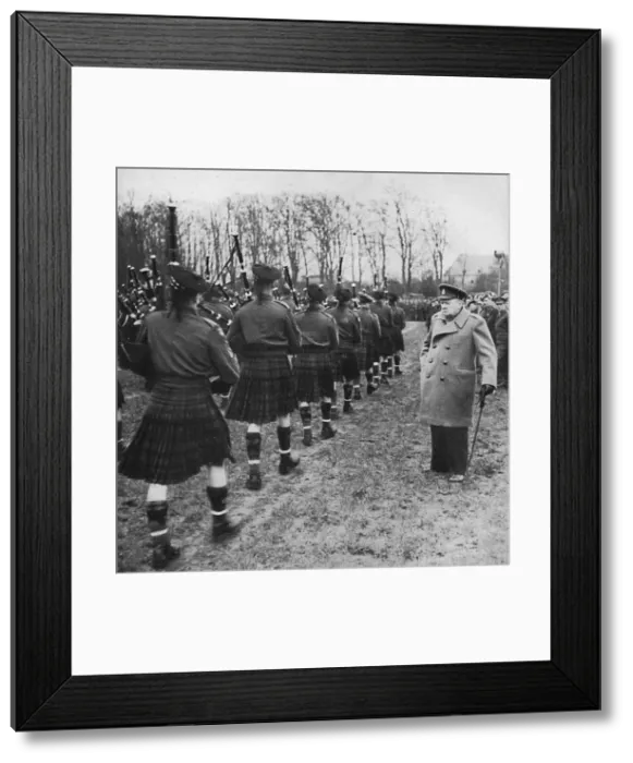 Framed Print : Scotties parade on German soil, 1945 Framed Print : Scotties parade on German soil, 1945