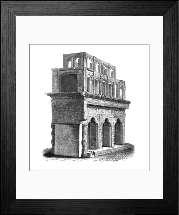 Framed Print : Remains of the Shrine of Edward the Confessor, Westminster Abbey, 1845 Framed Print : Remains of the Shrine of Edward the Confessor, Westminster Abbey, 1845