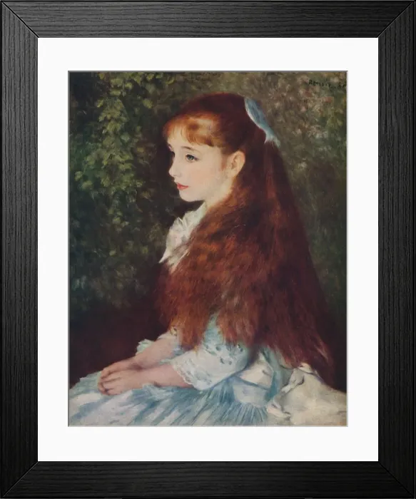Framed Print : Irene Cahen d Anvers, (1872-1963), 1880, (1939). Artist: Pierre-Auguste Renoir Framed Print : Irene Cahen d Anvers, (1872-1963), 1880, (1939). Artist: Pierre-Auguste Renoir