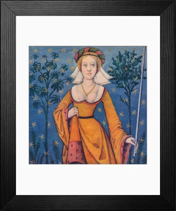 Framed Print : Flore - Deesse Des Fleurs, 1403, (1939). Artist: Master of Berrys Cleres Femmes Framed Print : Flore - Deesse Des Fleurs, 1403, (1939). Artist: Master of Berrys Cleres Femmes