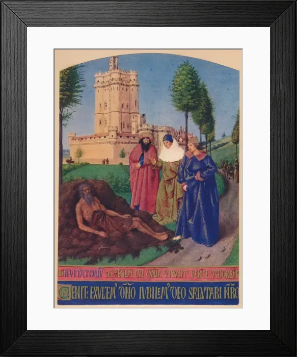 Framed Print : Job, c1455, (1939). Artist: Jean Fouquet Framed Print : Job, c1455, (1939). Artist: Jean Fouquet