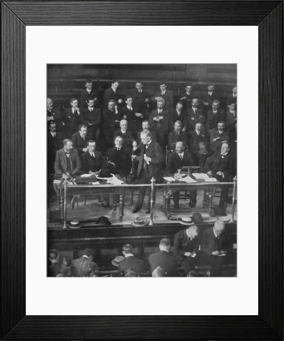 Framed Print : The Coal Strike: Mr. Lloyd George addressing the miners representatives at Cardiff, 1915 Framed Print : The Coal Strike: Mr. Lloyd George addressing the miners representatives at Cardiff, 1915