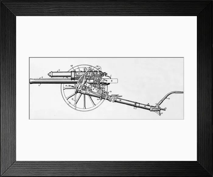 Framed Print : British 18-Pounder Gun, 1915 Framed Print : British 18-Pounder Gun, 1915