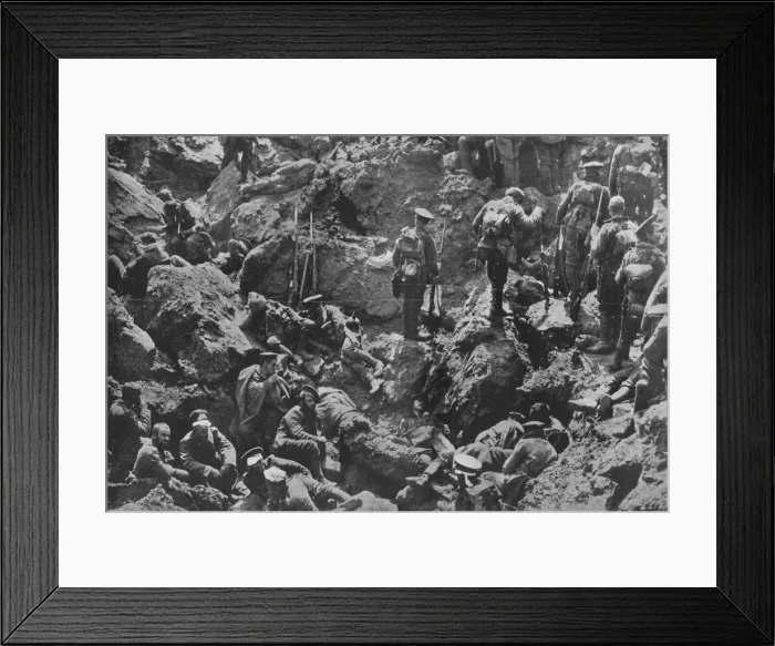 Framed Print : A remarkable war photograph, mined and captured by the British, 1915 Framed Print : A remarkable war photograph, mined and captured by the British, 1915