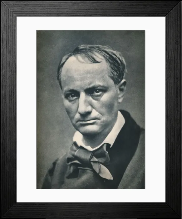 Framed Print : Charles Baudelaire, 1863, (1939). Artist: Etienne Carjat Framed Print : Charles Baudelaire, 1863, (1939). Artist: Etienne Carjat