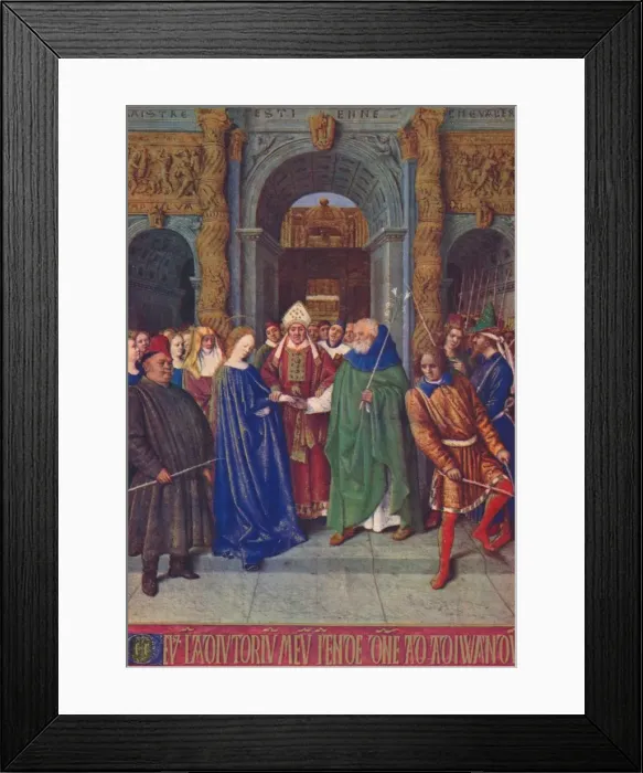 Framed Print : The Marriage of the Virgin, c1455, (1939). Artist: Jean Fouquet Framed Print : The Marriage of the Virgin, c1455, (1939). Artist: Jean Fouquet