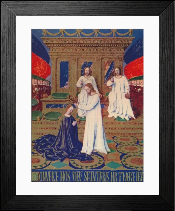 Framed Print : The Virgins Coronation, c1455, (1939). Artist: Jean Fouquet Framed Print : The Virgins Coronation, c1455, (1939). Artist: Jean Fouquet