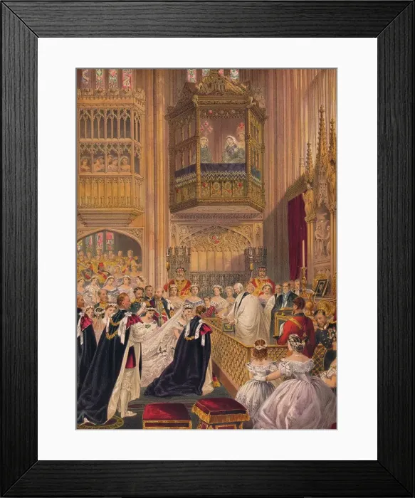 Framed Print : The Marriage, 1863. Artist: Robert Dudley Framed Print : The Marriage, 1863. Artist: Robert Dudley