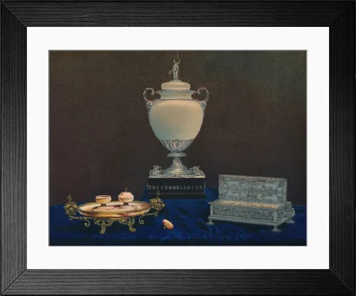 Framed Print : Vase and Inkstands, 1863. Artist: Robert Dudley Framed Print : Vase and Inkstands, 1863. Artist: Robert Dudley
