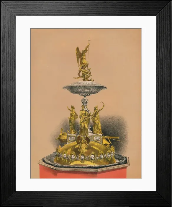 Framed Print : Presentation Piece to the Burgomaster C. De Bruckere, 1893. Artist: Robert Dudley Framed Print : Presentation Piece to the Burgomaster C. De Bruckere, 1893. Artist: Robert Dudley