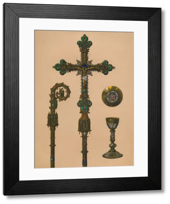 Framed Print : Objects for Ecclesiastical Use by E. C. Trioullier, Paris, 1893. Artist: Robert Dudley Framed Print : Objects for Ecclesiastical Use by E. C. Trioullier, Paris, 1893. Artist: Robert Dudley
