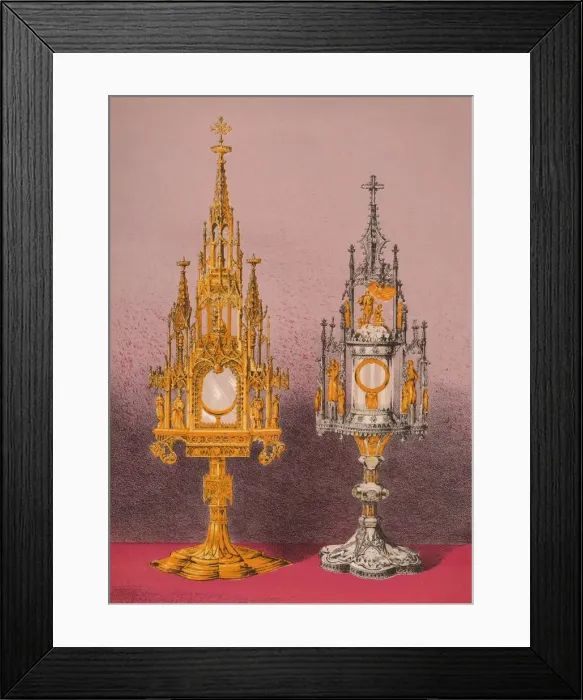 Framed Print : Monstrances, 1893. Artist: Robert Dudley Framed Print : Monstrances, 1893. Artist: Robert Dudley