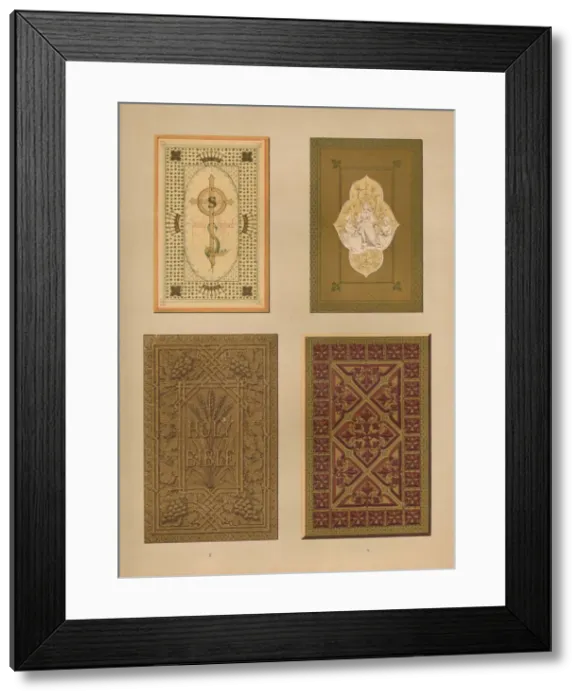 Framed Print : Book Covers, 1893. Artist: Robert Dudley Framed Print : Book Covers, 1893. Artist: Robert Dudley