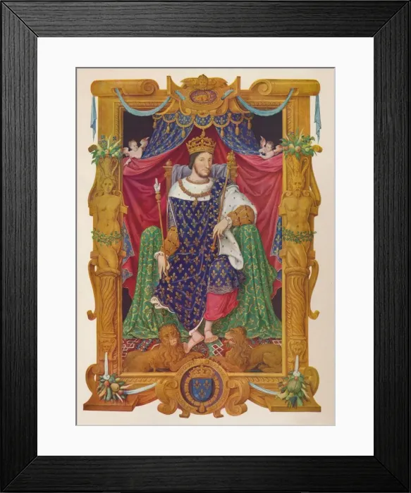 Framed Print : Francois I as a Young Man, c1566, (1939). Artist: Master of The Hours of Henri II Framed Print : Francois I as a Young Man, c1566, (1939). Artist: Master of The Hours of Henri II