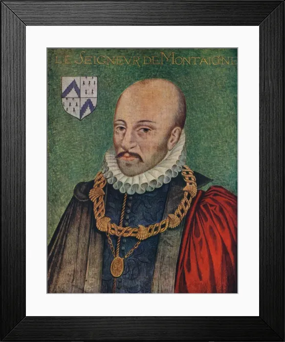 Framed Print : Portrait of Michel Montaigne, c1578, (1939). Artist: Daniel Dumonstier Framed Print : Portrait of Michel Montaigne, c1578, (1939). Artist: Daniel Dumonstier