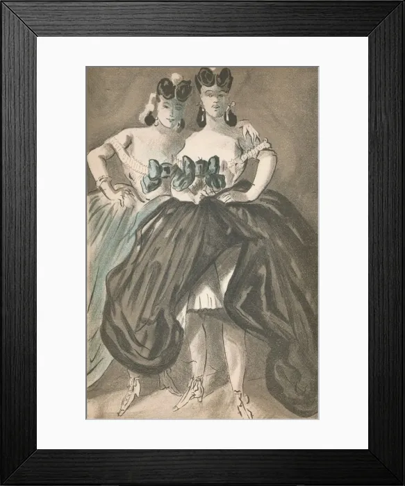 Framed Print : Portrait by Constantin Guys, c1860, (1939). Artist: Constantin Guys Framed Print : Portrait by Constantin Guys, c1860, (1939). Artist: Constantin Guys