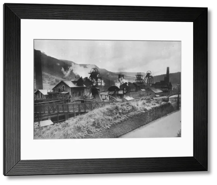 Framed Print : The scene of the Coal Strike: A typical South Wales coat mine, 1915 Framed Print : The scene of the Coal Strike: A typical South Wales coat mine, 1915
