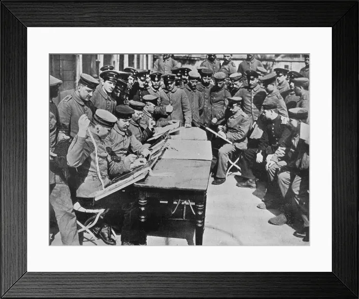 Framed Print : The treatment of German wounded, 1915 Framed Print : The treatment of German wounded, 1915