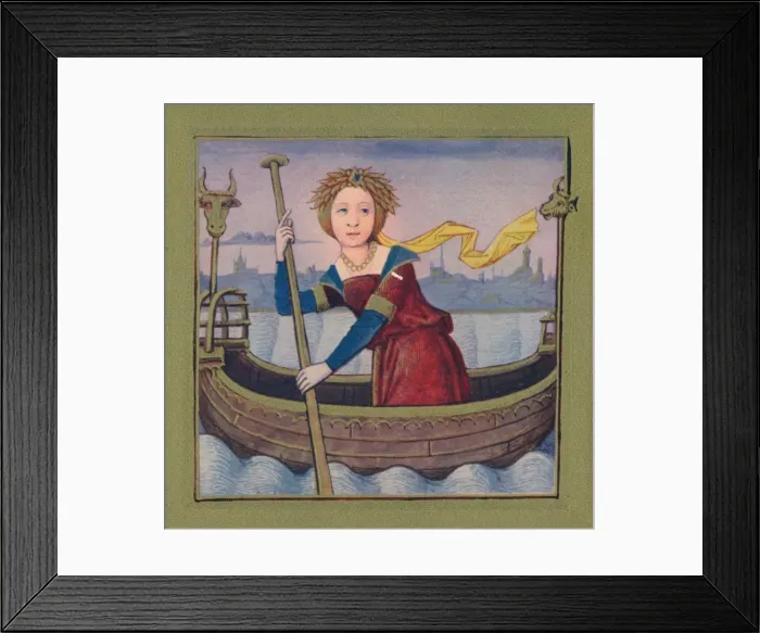 Framed Print : Isis - Reine D Egypte, 1403, (1939). Artist: Master of Berrys Cleres Femmes Framed Print : Isis - Reine D Egypte, 1403, (1939). Artist: Master of Berrys Cleres Femmes