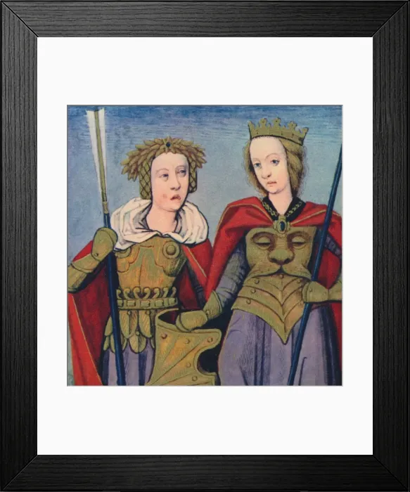 Framed Print : Orithie & Antiope - Reines Des Amazones, 1403, (1939). Artist: Master of Berrys Cleres Femmes Framed Print : Orithie & Antiope - Reines Des Amazones, 1403, (1939). Artist: Master of Berrys Cleres Femmes