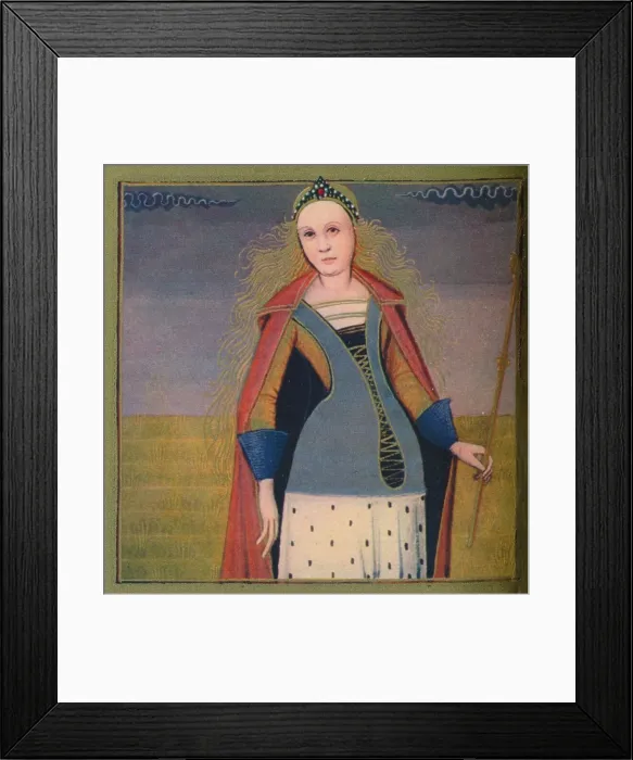 Framed Print : Didon - Reine De Carthage, 1403, (1939). Artist: Master of Berrys Cleres Femmes